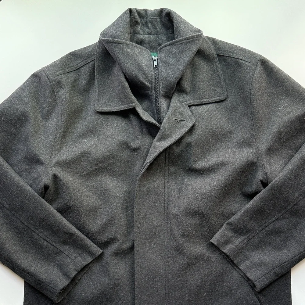 Lauren Ralph Lauren Dark Gray Coat with Quilted Removable Liner - 40S